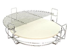 Комплект для гриля 55 см/21 дюйм: держатель, камень для выпечки/тепловая перегородка, решетка, Plover 