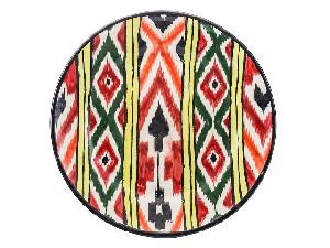 Тарелка Плоская "Риштанская керамика", красная, Ø 23 см