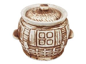 Горшок для запекания "Славянская Керамика", хатка бежевый, 0.6 л