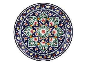 Блюдо Ляган "Риштанская керамика", Коракалам, Ø 32 см