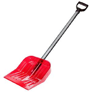 Лопата для снега с черенком Альтернатива М7261, (красный), 420х135х1400 мм