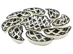 Набор салатников "Риштанская керамика", Атлас №4, 9 предметов