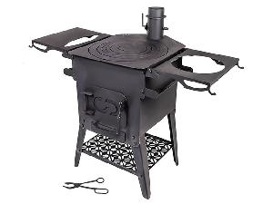 Печь варочно-отопительная "Бизон" Премиум, 45 см