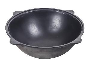 Казан чугунный DAVR METALL, без крышки, плоское дно, 10 л