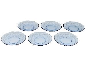 Набор плоских тарелок (6 шт.), FANCY DIAMOND (синий), 23 см