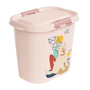 Контейнер для корма Альтернатива "Dogs" М5394, овальный, 10л