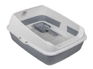 Лоток с высокими бортами и совком "Лекси" Альтернатива М8576, (серый), 505х390х235 мм