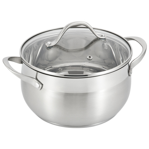Кастрюля с крышкой Appetite Tessi, нержавеющая сталь, 4.6 л