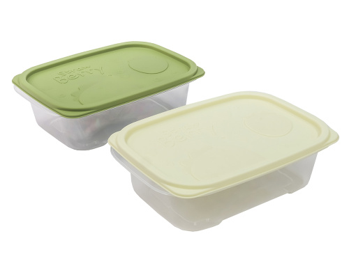 Набор из 2-х пищевых контейнеров с крышкой по 2 л, прямоугольные, Plover