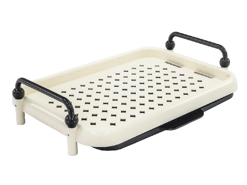 Поднос на ножках с поддоном, прямоугольный с ручками, 37х26х9 см, Plover