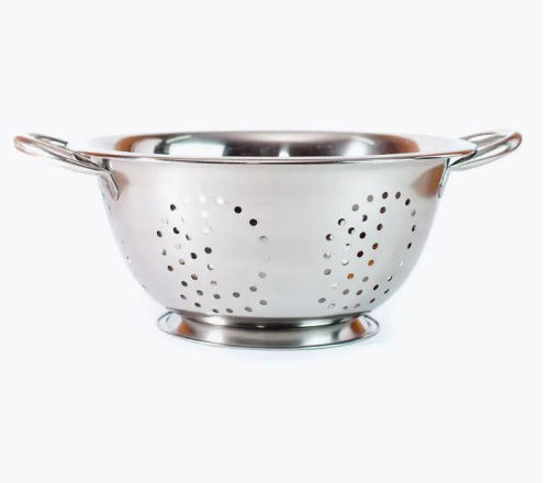 Дуршлаг с ручкой, 24 см, нержавеющая сталь 