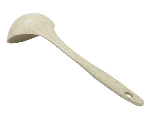 Половник на 50 мл из пищевого пластика, 20х7 см, кремовый