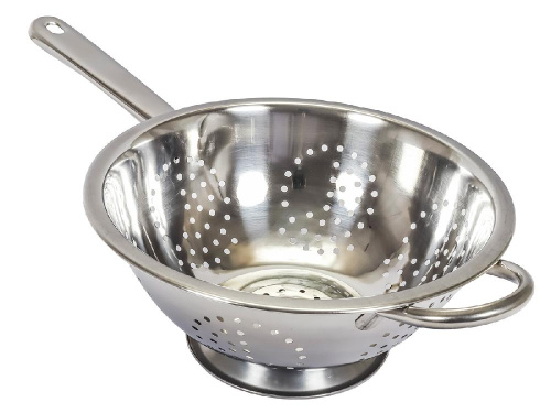 Дуршлаг с ручкой, 24 см, нержавеющая сталь 