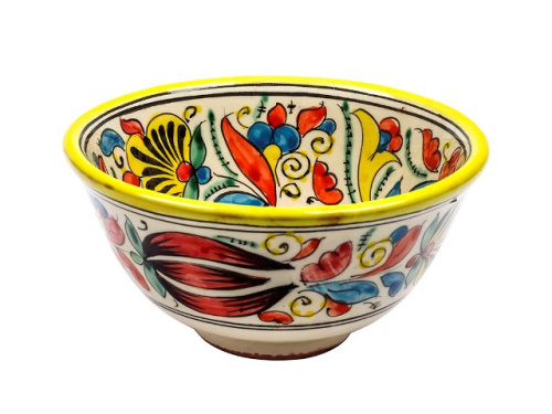 Набор чайный "Риштанская керамика", Турецкий стиль, желтый, 10 предметов