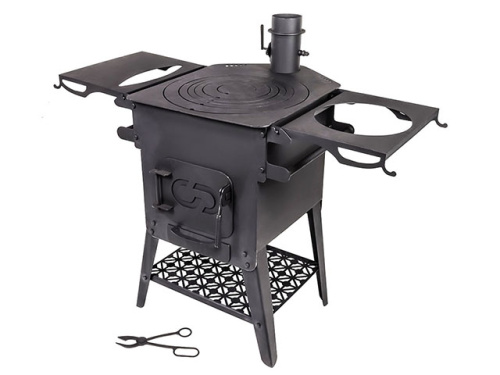 Печь варочно-отопительная "Бизон" Премиум, 45 см