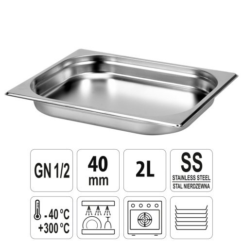 Противень из нержавеющей стали, 325х265х40мм, ТМ Appetite