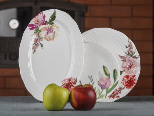 Тарелка керамическая Flowers Line, PLOVER, 25 см