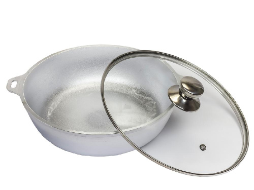 Жаровня со стеклянной крышкой, DAVR METALL