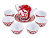 !Чайный сервиз Красная Пахта, Turon porcelain, 8 предметов !Чайный сервиз Красная Пахта, Turon porcelain, 8 предметов