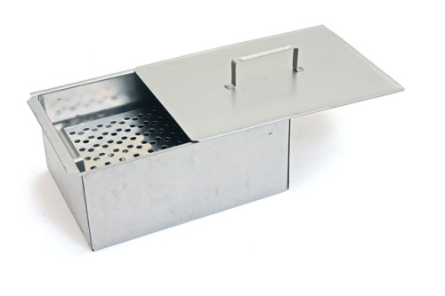 Коптильня двухъярусная 35х25х15 стальная, Kukmara, кн1