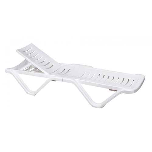 Шезлонг Альтернатива М3563, (белый), 192х62х32