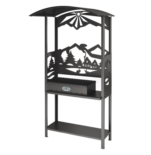 мангал с крышей