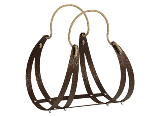 Дровница Grillux с пеньковой ручкой XL