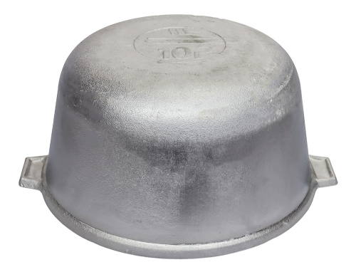 Котел 10л со стеклянной крышкой, (овальное дно) DAVR METALL