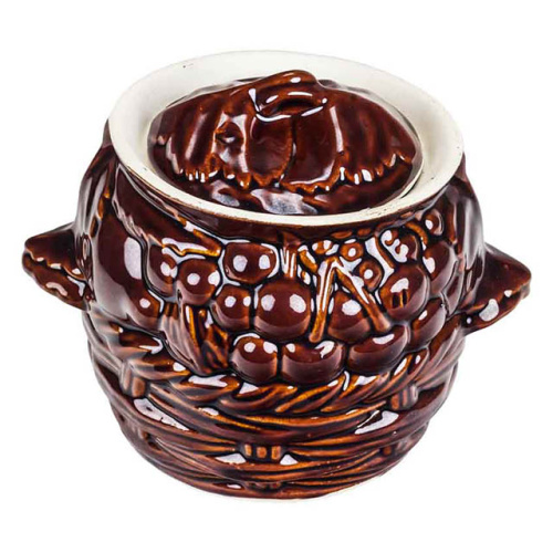 Горшок для запекания "Славянская Керамика", Виноград, 0.6 л, 6 шт