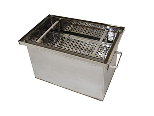 Коптильня двухъярусная 50х30х30 см из нержавеющей стали, Kukmara кн23