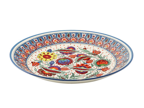 Блюдо Ляган "Риштанская керамика", Турецкий стиль, Микс, Ø 42 см Блюдо Ляган "Риштанская керамика", Турецкий стиль, Микс, Ø 42 см