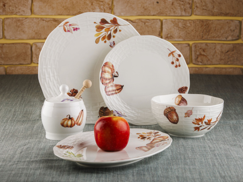 Тарелка керамическая October Line, PLOVER, 25 см