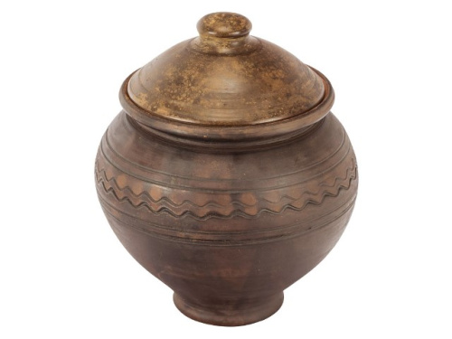 Горшок керамический с крышкой D=24cm
