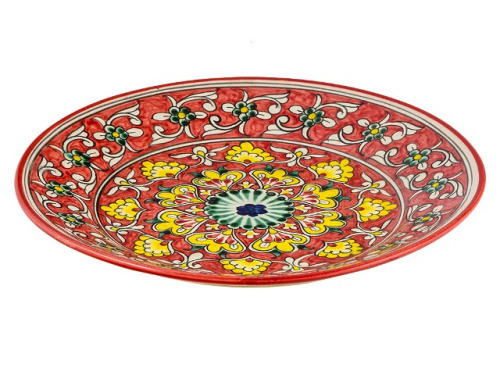 Блюдо Ляган "Риштанская керамика", Коракалам, Ø 26 см