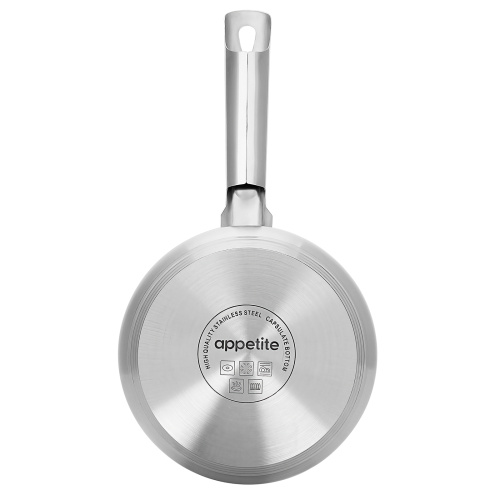 Ковш с крышкой Appetite Elisa, нержавеющая сталь, 1.8 л