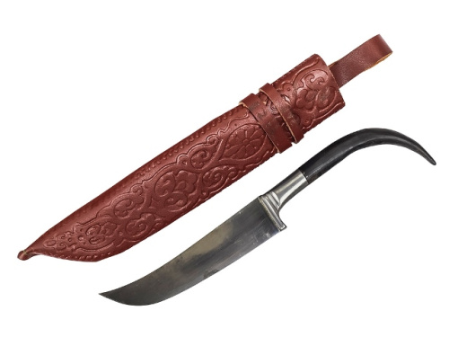 Нож Пчак мини, рукоять: рог сайгака (коготь 2)