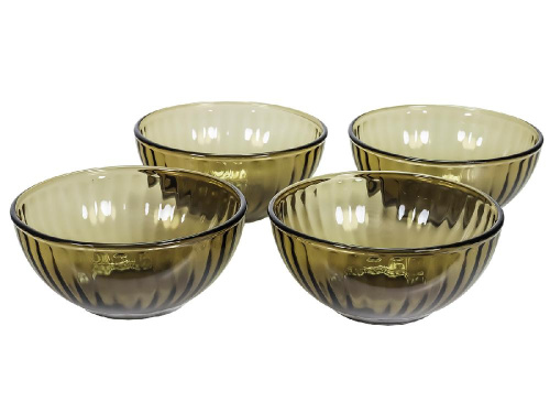 Набор салатников стеклянных (4 шт.), Elica, 13 см