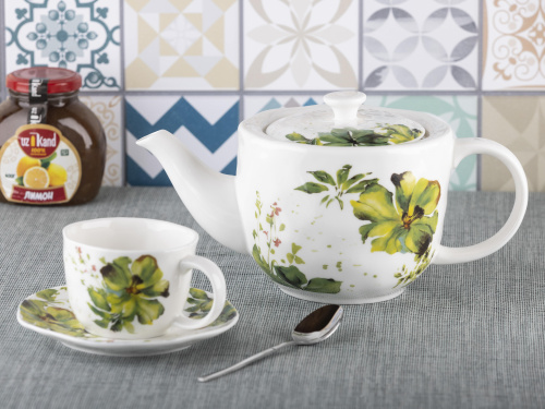 Чайная пара Green Line: чашка, блюдце, PLOVER, 250 мл