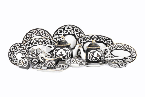 Тарелка "Пахта", десертная, рифленый край, Премиум, диаметр 12,5 см