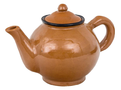 Чайник Риштанская Керамика коричневый 0.9 л