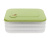 Контейнер с крышкой для хранения и заморозки продуктов на 3 секции, 30х23х11 см, зеленый