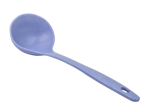 Половник на 100 мл из пищевого пластика, 27х9 см, синий