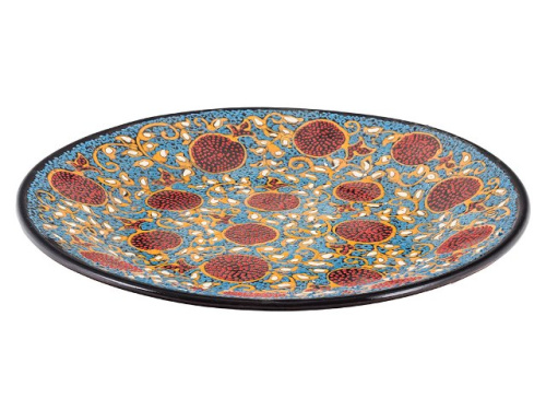Блюдо "Риштанская керамика", Точечная роспись, Ø 26 см