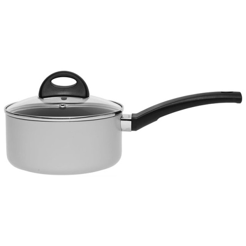 Ковш со стеклянной крышкой BergHOFF Eclipse, (серый) 1.5 л