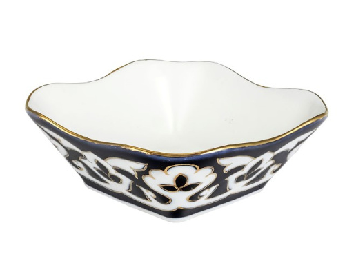 Салатница Пахта, Turon Porcelain, с золотом, диаметр 11 см