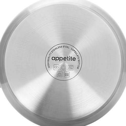 Кастрюля с крышкой Appetite Tessi, нержавеющая сталь, 4.6 л