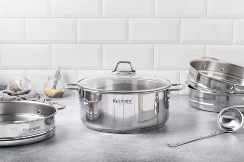Мантоварка 6 л из нержавеющей стали, 3 секции, ТМ KUKMARA