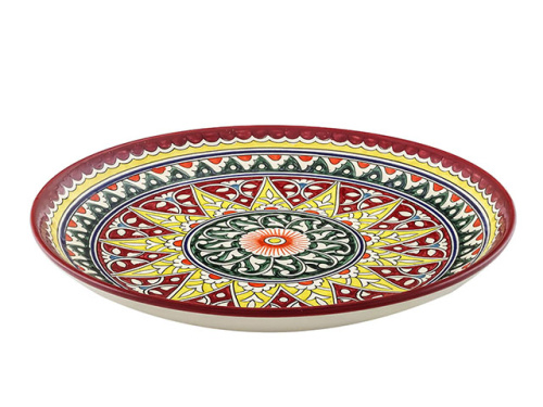 Блюдо Ляган "Риштанская керамика", Коракалам, Ø 32 см