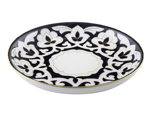 Ляган Пахта, Turon Porcelain, с золотом, Ø 25 см