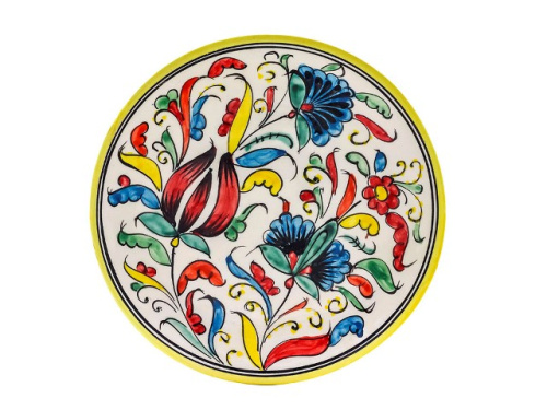 Набор чайный "Риштанская керамика", Турецкий стиль, желтый, 10 предметов